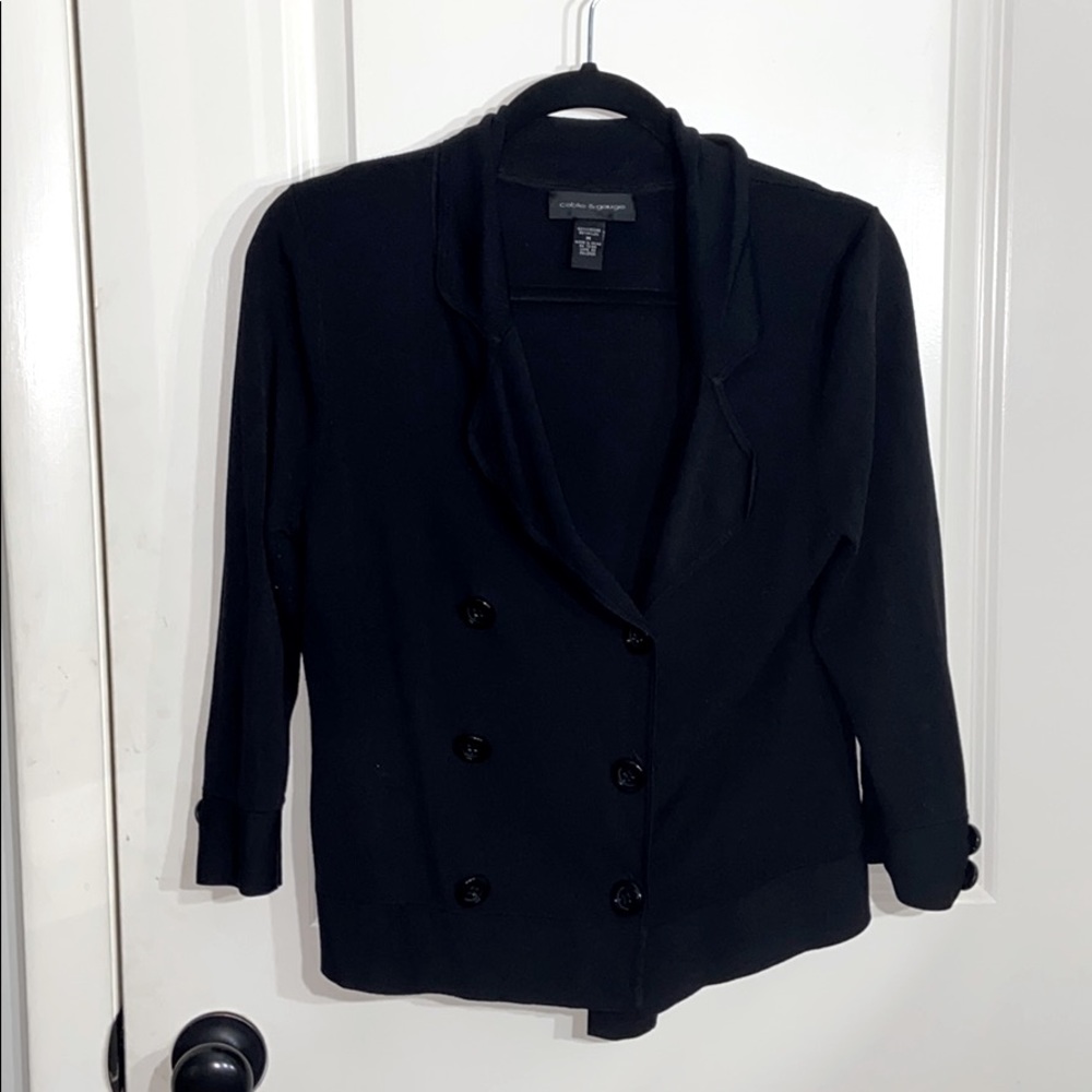 Knit blazer black size medium